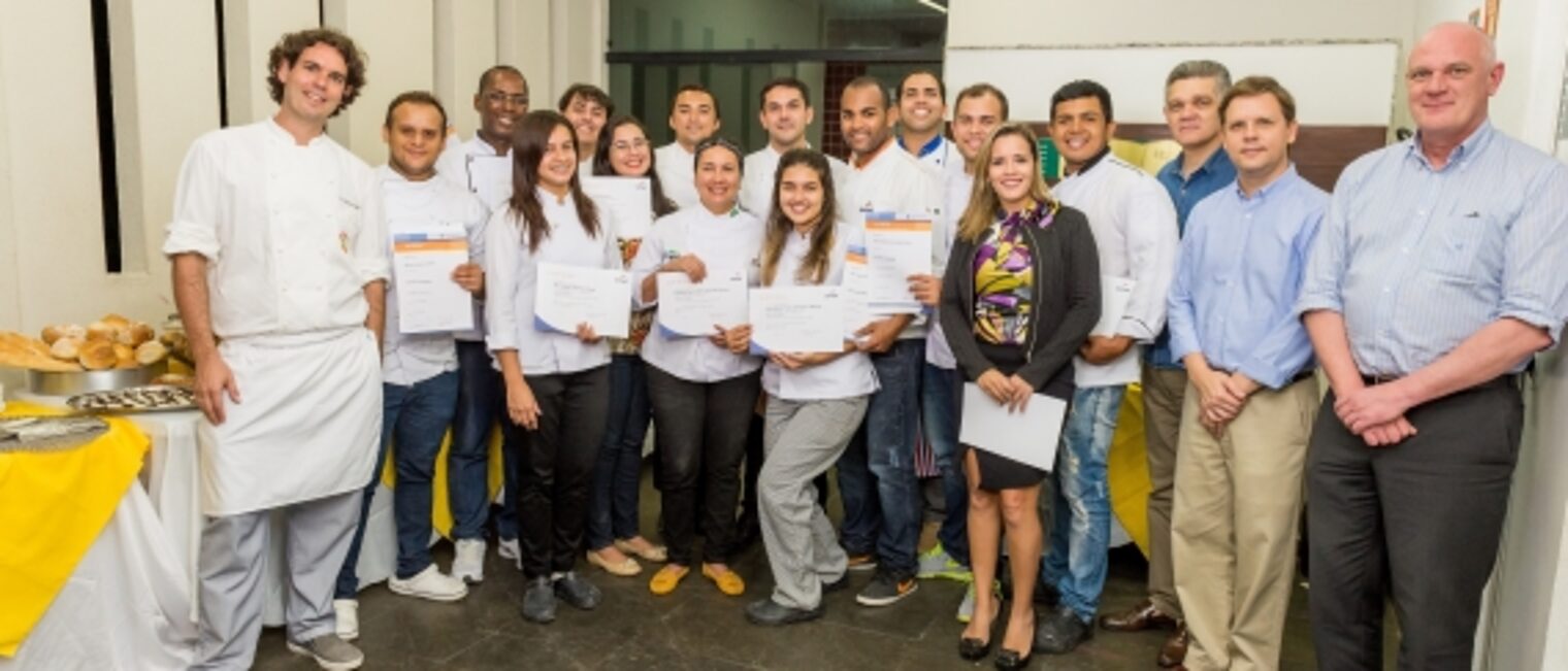 Teilnehmer Kurs Backtechnik Bäcker SENAC Brasilien