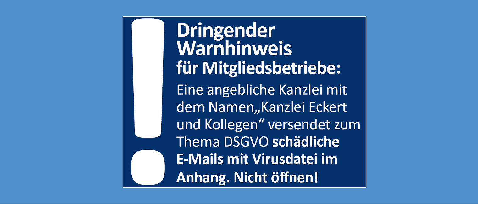 Warnhinweis Schadsoftware