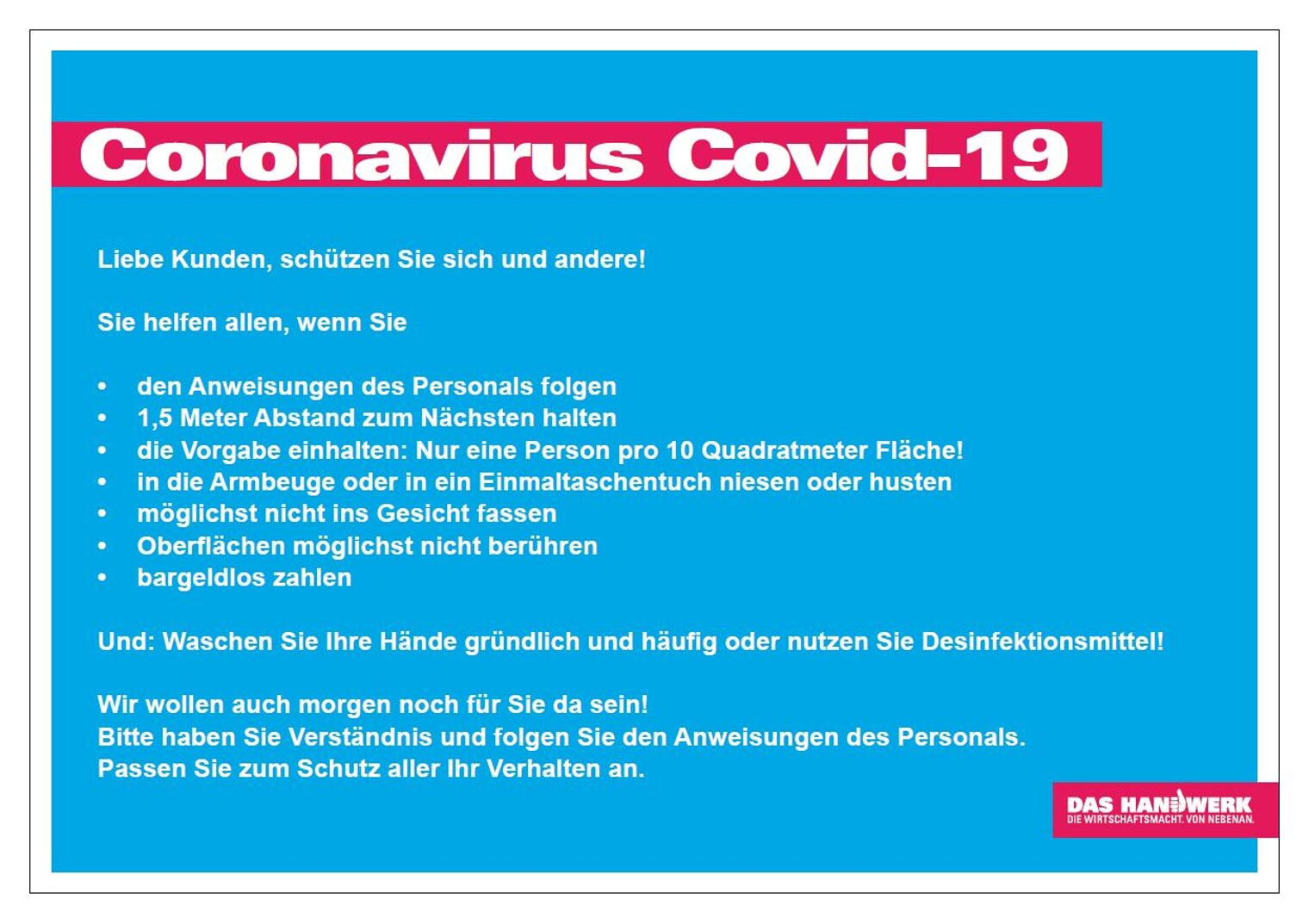 Hygieneschild_A3_quer