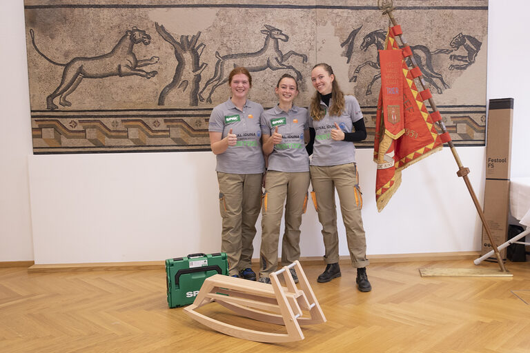 Elisa (RLP), Sophie (Bayern) und Milena (Hamburg). (v. l.).