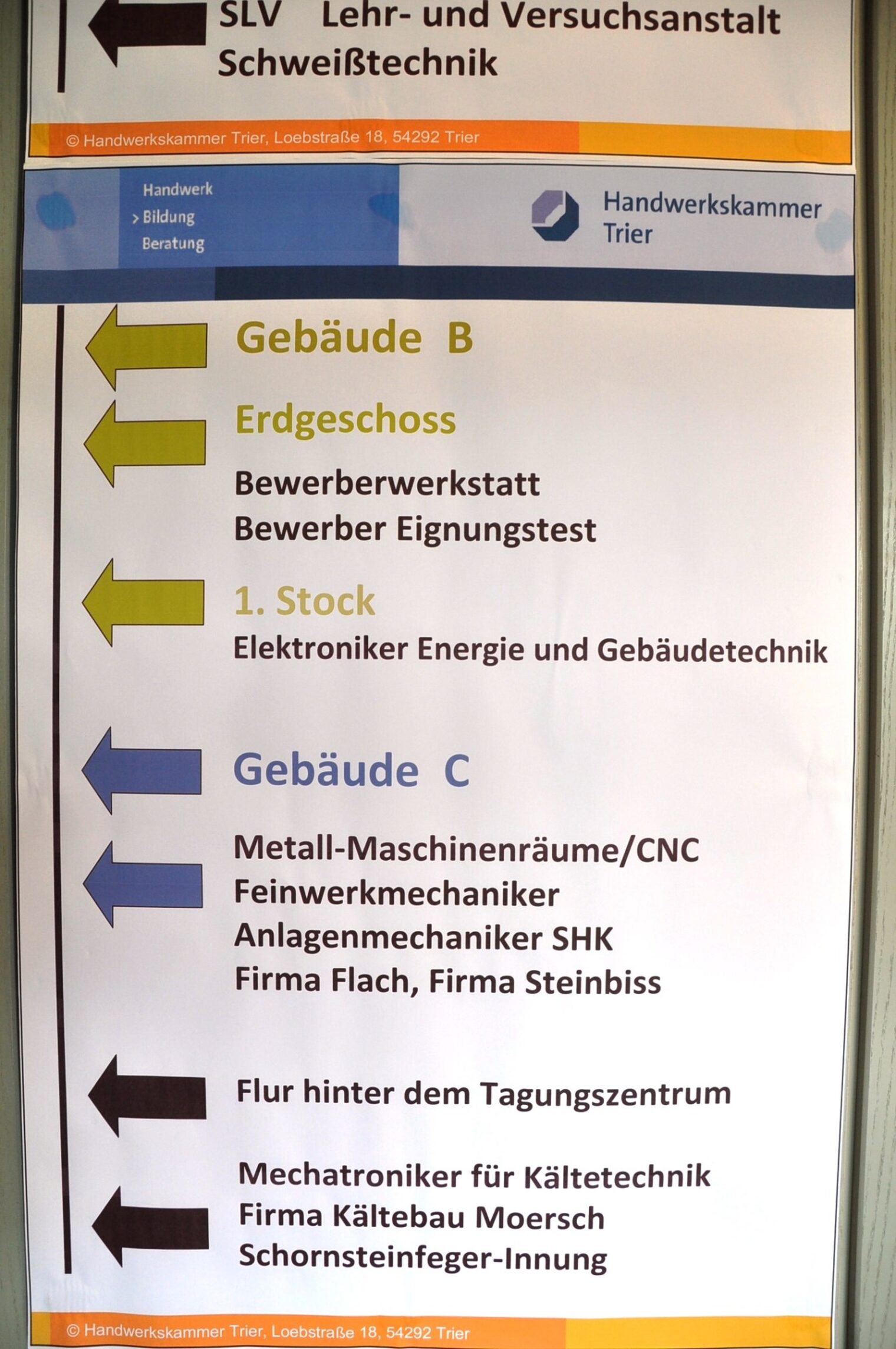 Schüler- und Elterntag, Chance Handwerk, Tag der offenen Tür