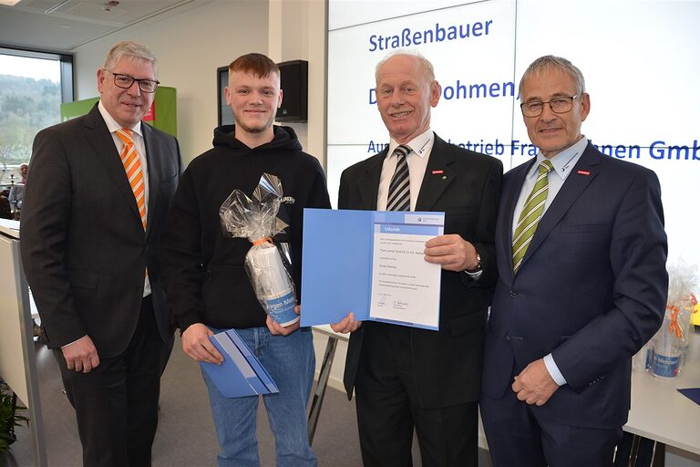 3. Landessieger, Dorian Dohmen, Straßenbauer, Esch (Franz Lehnen GmbH & Co. KG, Sehlem)