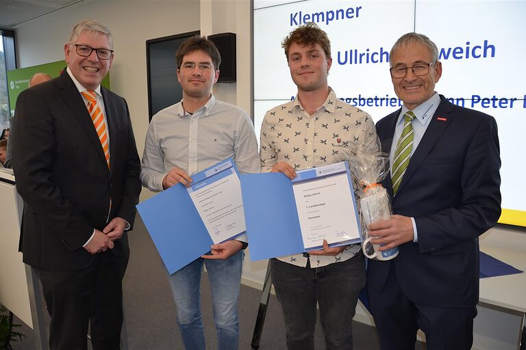 1. Landessieger Niklas Ullrich, Klempner, Schweich (Johann Peter Lay GmbH, Trier)